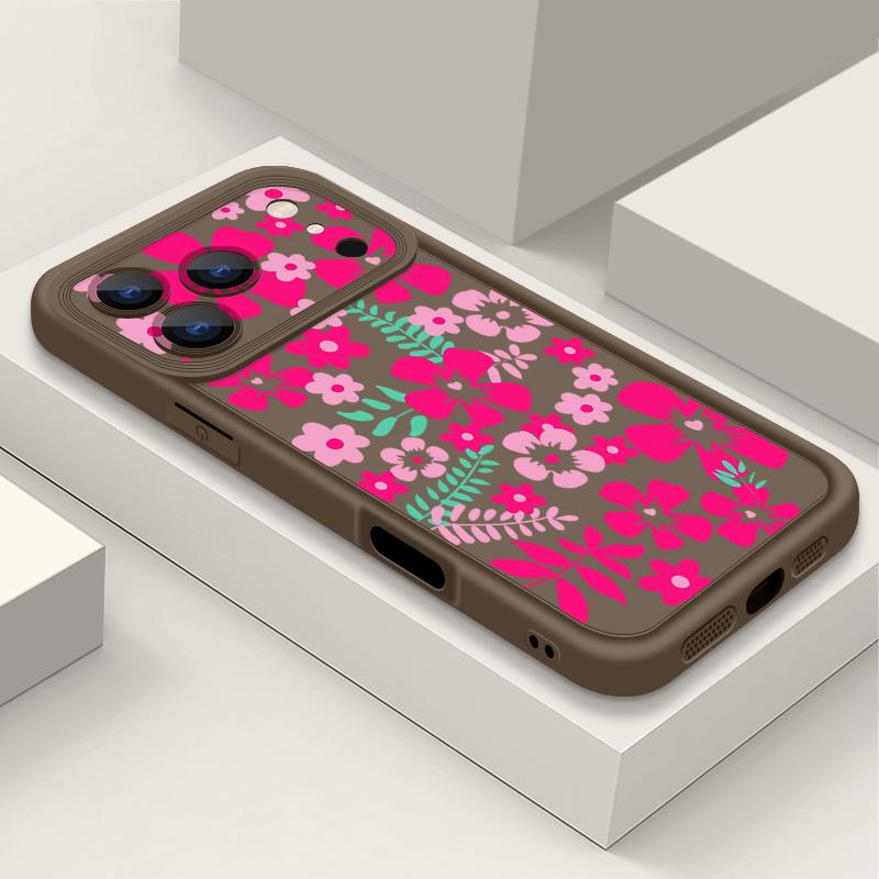 Transparent Soft TPU Back Cover For iPhone 17 Pro Max Air 16 15 Pro Max 14 13 12 Pro Max 11 Cartoon Flowers Printed Phone Cover