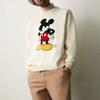 Kith For Mickey & Friends Mickey Crewneck Sweater Sandrift Unisex Tops Cream KHM031716-104