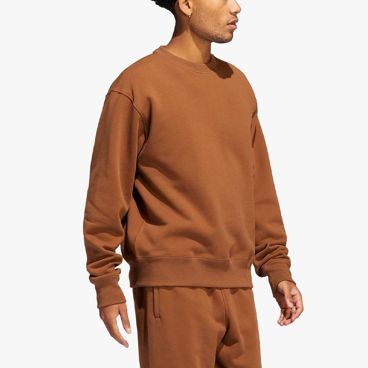 adidas x Pharrell Williams Basics Crew Brown Men Tops HF9942