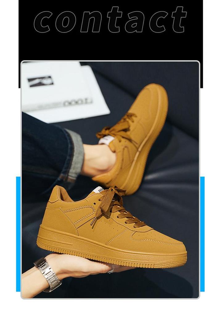 2026 Men's Spring Breathable Low-Top Skate Shoes - Versatile White Casual Trendy Sneakers