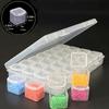 A Collection of Storage Boxes with 28 Or 56 Compartments, Ideal for DIY Diamond Painting, Bead Organization, Crafts, And Jewelry,
