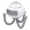 Mini Portable Clip On Fan with Flexible Tripod 4 Speeds Rotatable Bladeless Handheld Desk Cooling