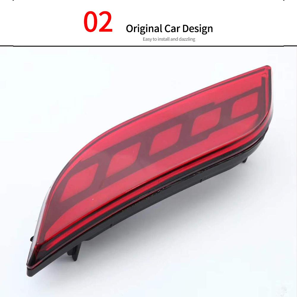 13 Car Accessors LED Reflector For Jeep COMPASS 2017 2018 2019 2020 Car Tail Light Rear Bumper Light Rear Fog Lamp Brake Light