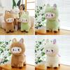 Adorable Alpaca Plump Plush Toy Companion Floral Pattern Kid Doll Birthday Gift