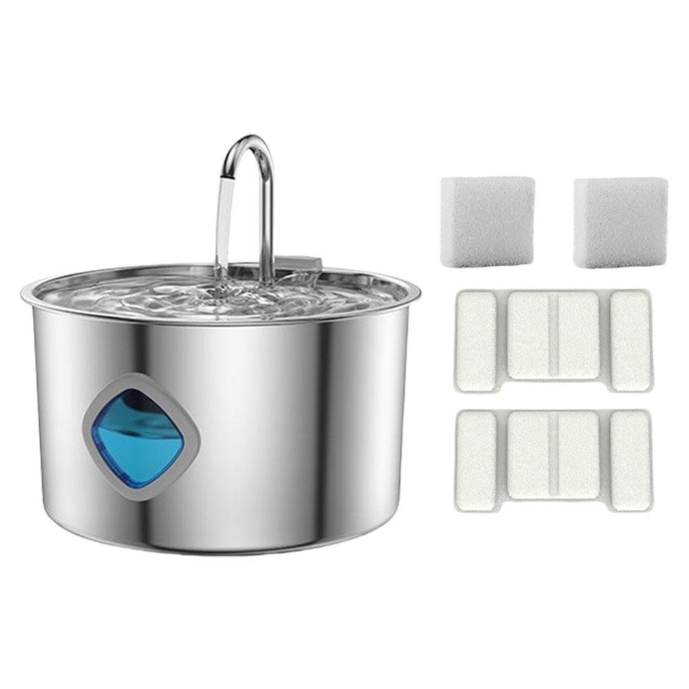3.2L Automatic Pet Water Fountain Bowl Cat Water Fountain Dispenser with 2/8Pack Replaceable Filters Pet Filtered Water Fountain