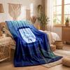 Preston North End Football Print Flannel Blanket Soft Warm Sofa Bed Throw Blanket For Home Office Bedroom