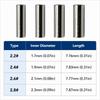 100PCS Copper Fishing Line Crimps Single Barrel Wire Connector Kits  For Fishing Leaders