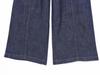 Summer European & American Style Denim Shirt with Decoration & Wide Leg Pants