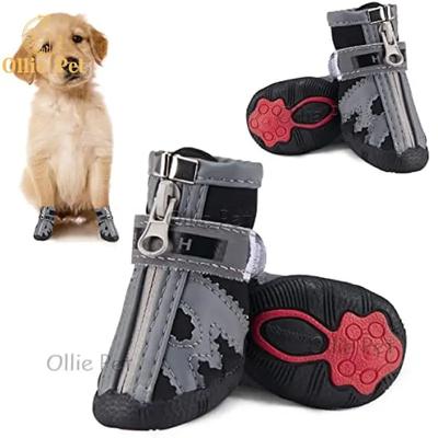 Wasserdichte Silikon-Hundeschuhe, Anti-Rutsch-Regenstiefel, Langlebig, Atmungsaktiv, Welpe, Teddy, Corgi, Kleine Hunde, 4er-Set