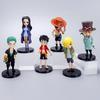 Anime 6Pcs Set One Piece Action Figure Pvc Luffy New Action Collectible Model Decorations Doll Children Toys For Christmas Gifts