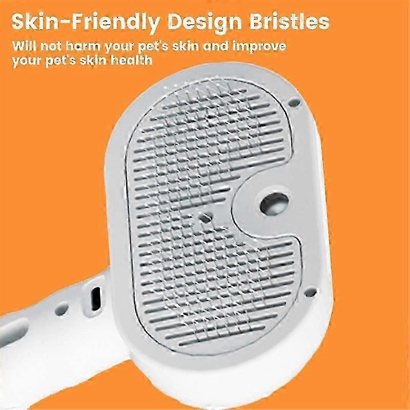 Pet Steam Brush for Dog Pet Steam Brush 4-in-1 Self-Cleaning Steam Pet Brush Steam Cleaner for Pets 25-26