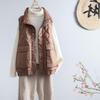 Chic and Simple Korean-style Women's Short, Loose Fit Down Vest, Lightweight White Duck Down, Perfect for Autumn/winter.