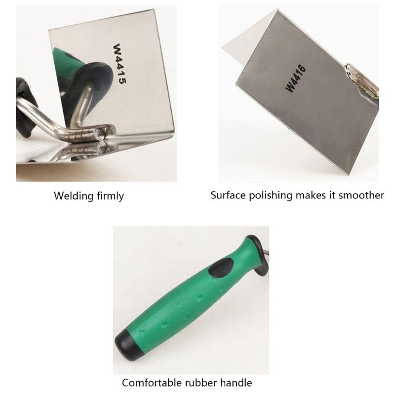 Professional 2pcs Putty Scraper Plastering Scraper Set Steel Drywall Tool for Paint Scraping & Household Improvement