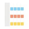 Colored PET Label 30/60/120Pcs Repositionable Writable Adhesive PET Note Page Marker for Notebook Planner Binder Folder