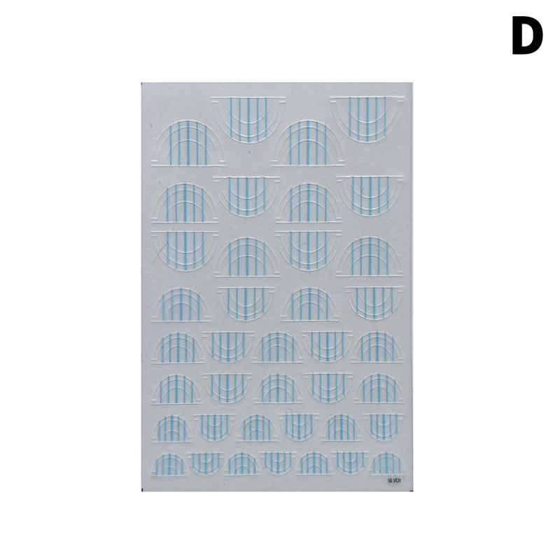 French Manicure Strip Nail Forms Fringe Tip Guides Sticker Diy Wavy Line Nail Art Tips Guides Stickers Stencil Decoration Tool