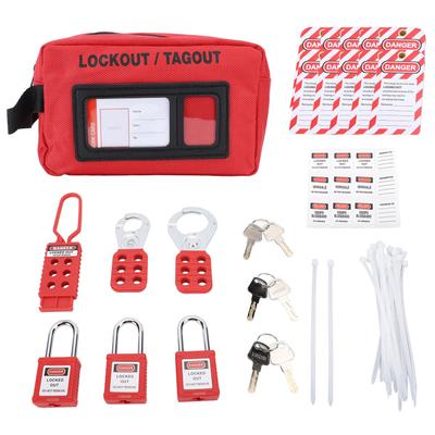 Lockout Tagout Kit Impact Resistant Anti Tampering Electrical Safety Lock Out Tag Out Kit