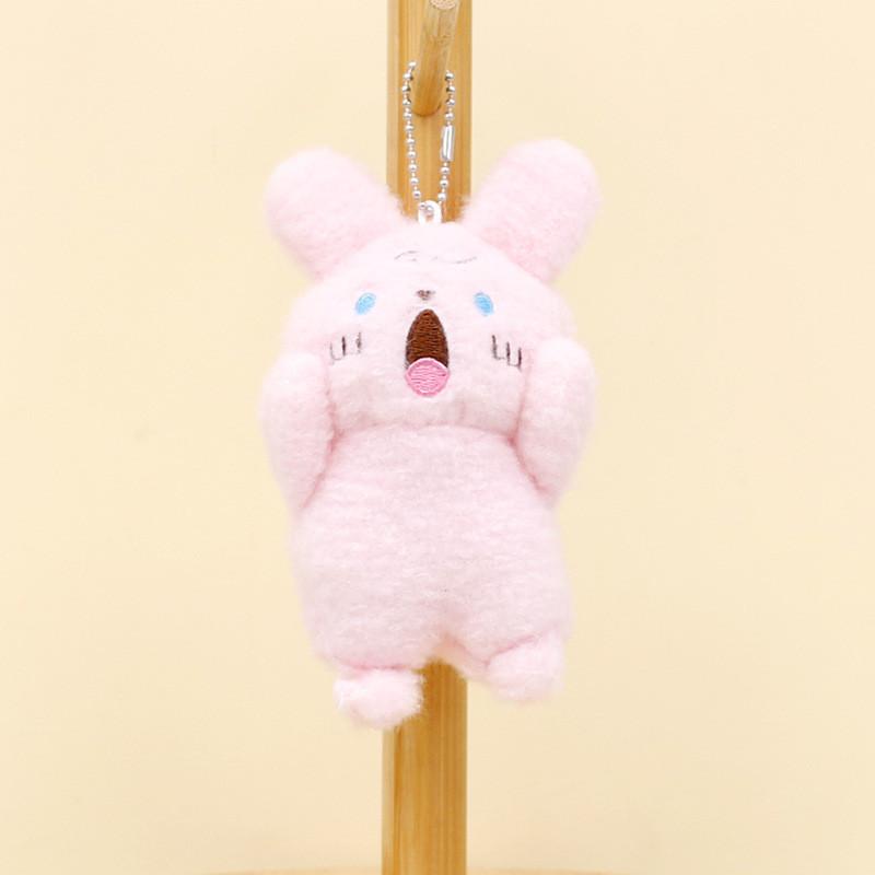 Cute Plush Bunny Keychain Adorable Rabbit Toy Soft Stuffed Animal For Bags And Gifts