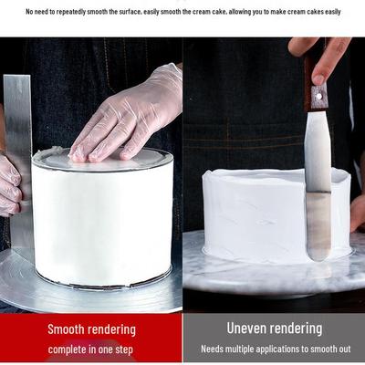 Beginner Baking Cream Smoother: 4", 6", 8" Clear Acrylic Cake Board