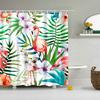 Animals Birds Owl Butterfly Flamingo Shower Curtains Bathroom Curtain Frabic Waterproof Polyester Bathroom Curtain with Hooks