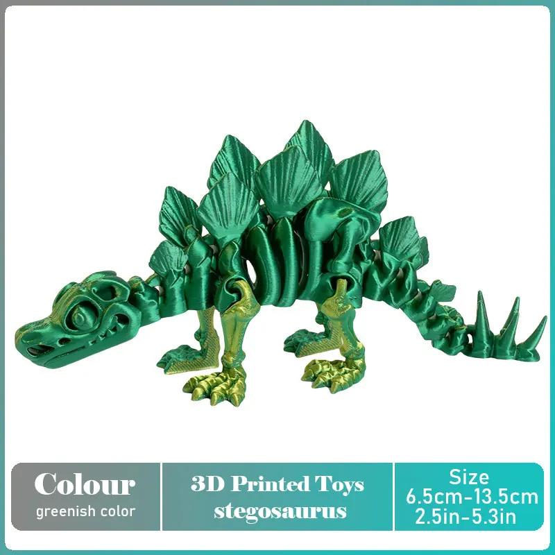 Tirannosauro Rex Stampato 3D Modello di Dinosauro Realistico Articolato Completamente Mobile Regalo di Compleanno Animali Realistici Decorazione da Scrivania