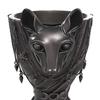 Egyptian Cat God Vase, Halloween Gothic Matte Black Vase, Dark Style Flower Holder, Multifunctional Storage Container for Dried And Fresh