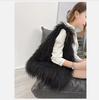 2025 NEW Wool Women's Plush Shoulder Bags Y2k Hot Girls Faux Fur Drawstring Bucket Bag Fashion Female Furry Purse Tote Handbags