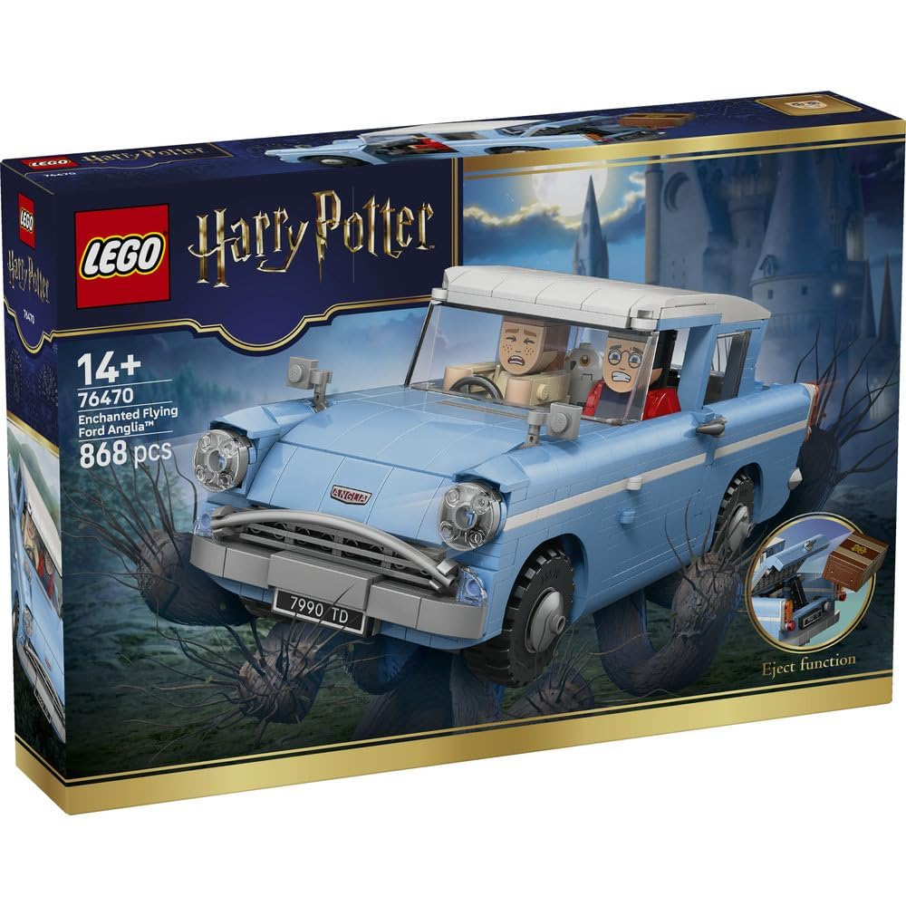 LEGO Harry Potter Flying Ford Anglia Toy Building Set 8-16 Years Old Kids Gift 76470