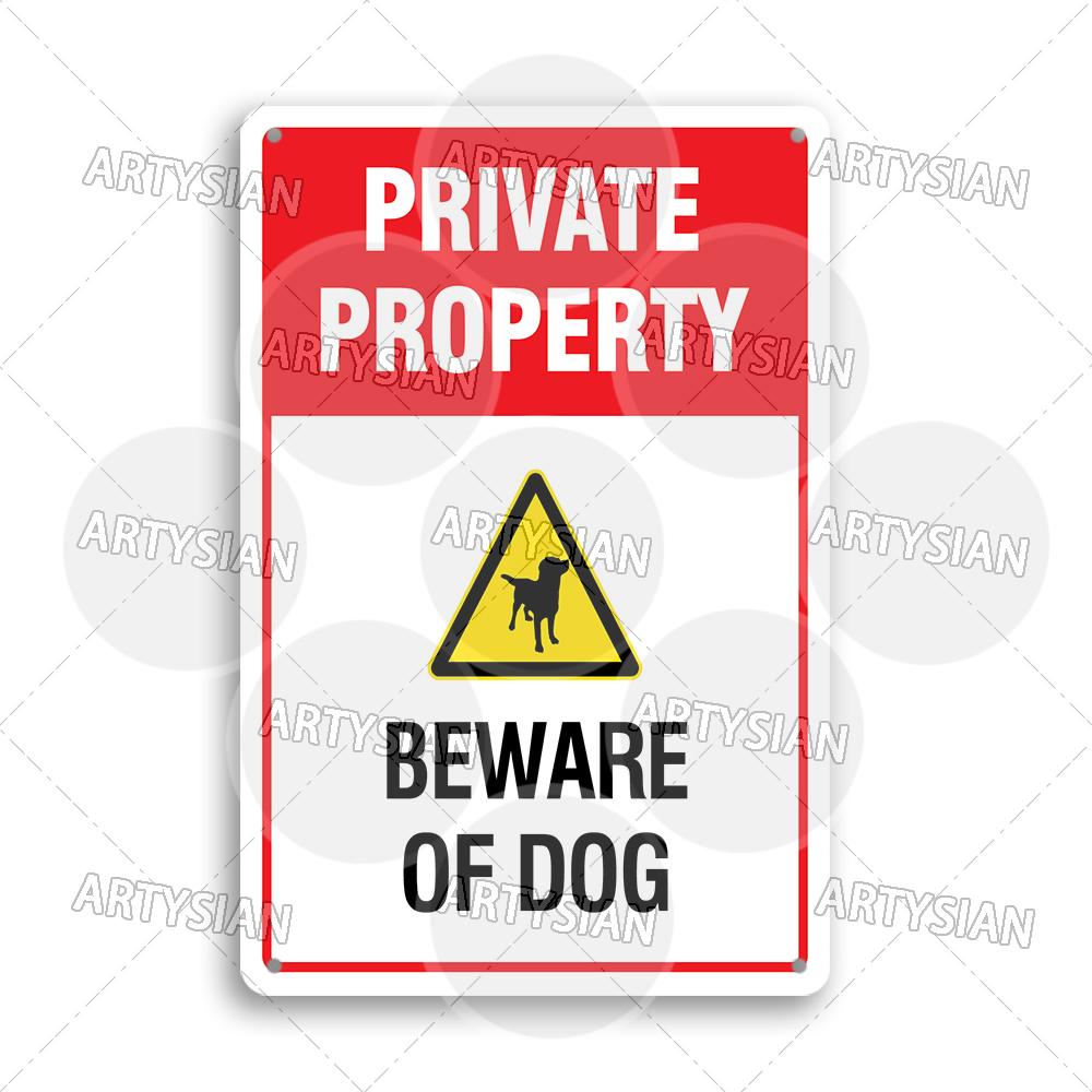 Beware of Dog Warning Metal Sign No Dogs Allowed Do Not Leave Dog Pet safety Dog Friendly Café Guide Dods Welcome Plaque