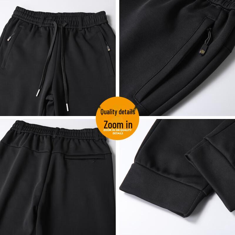 Dibinze Men's Plus Size Loose Cuffed Sweatpants