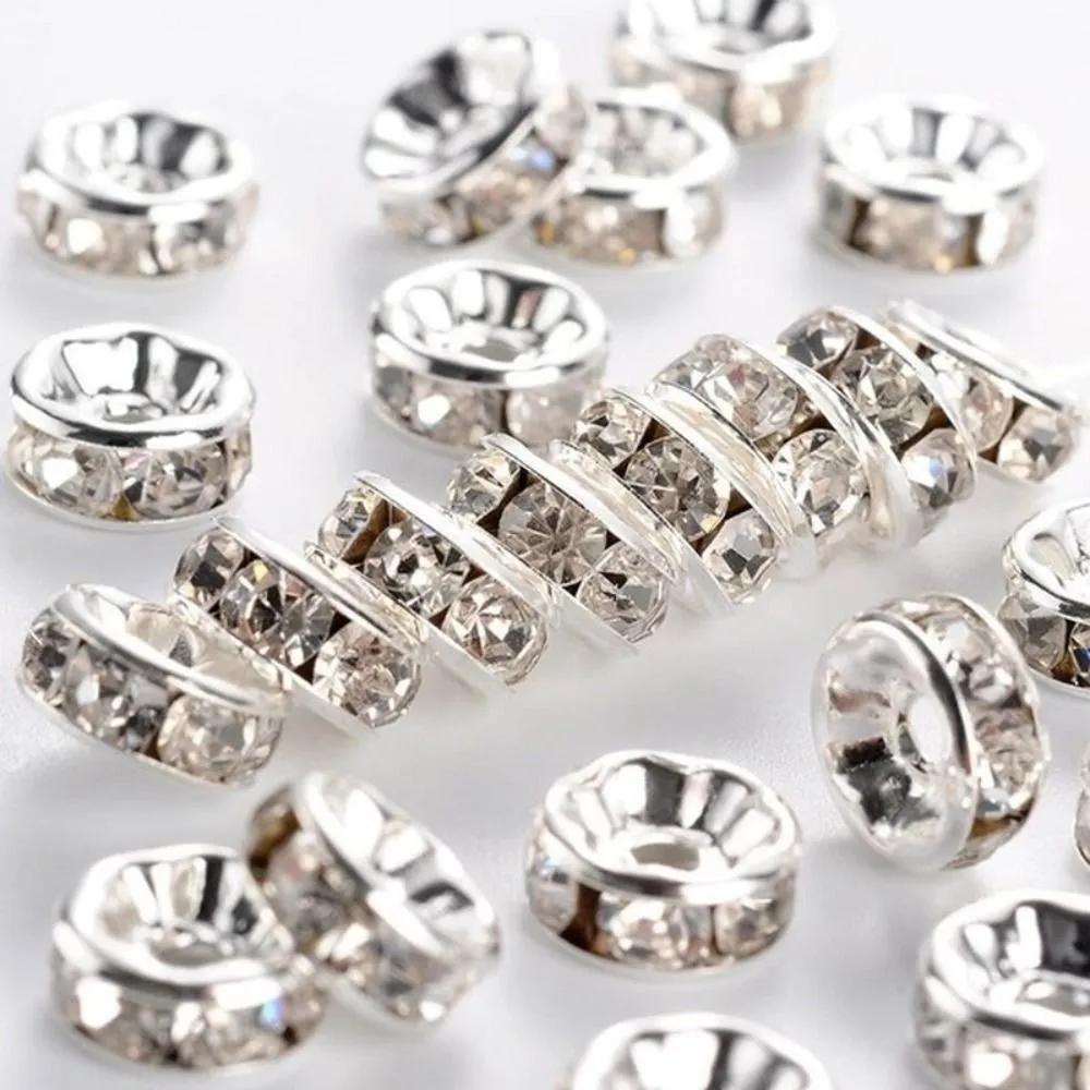 Beads, Metal, 100 units, Silvery, Item No. 1476081221