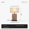Lampe de table Meng Pao Travertin Jaune Rétro