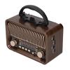 Wood Grain Full Band Radio Bluetooth 5.4 Retro Radio Portable Bluetooth Speaker  Home Use