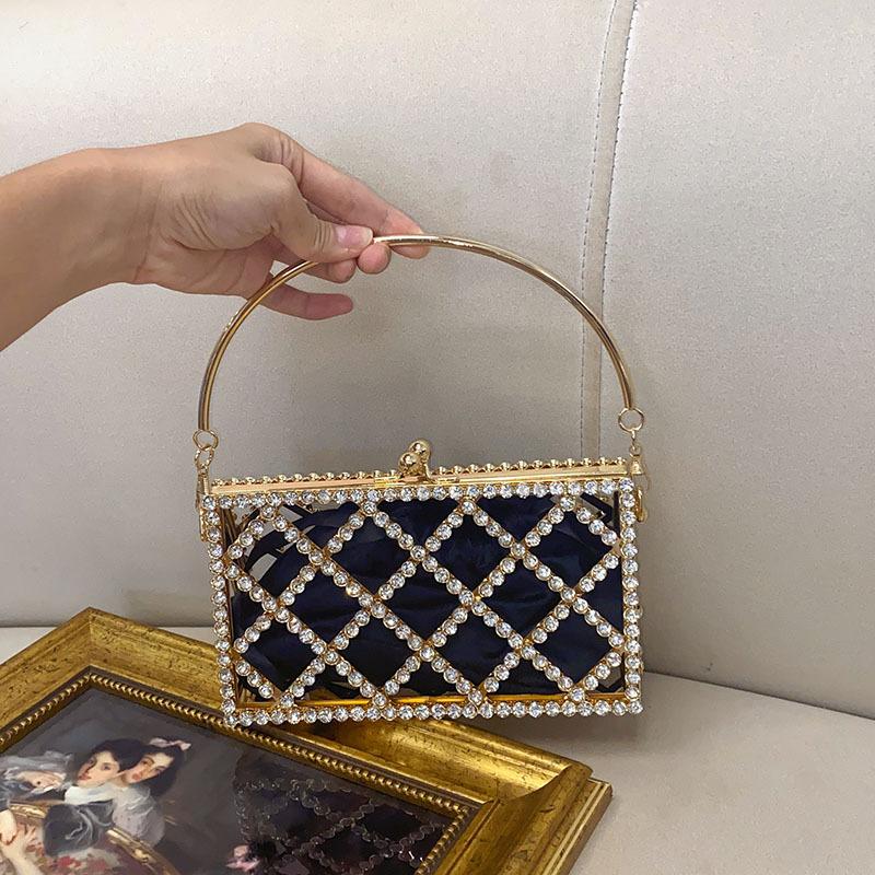 Top Brand Dinner Bags for Women Diamond Shoulder Bag Luxury Designer Crossbody Bag Fashionable Golden Satchel Ladies Bag Setf