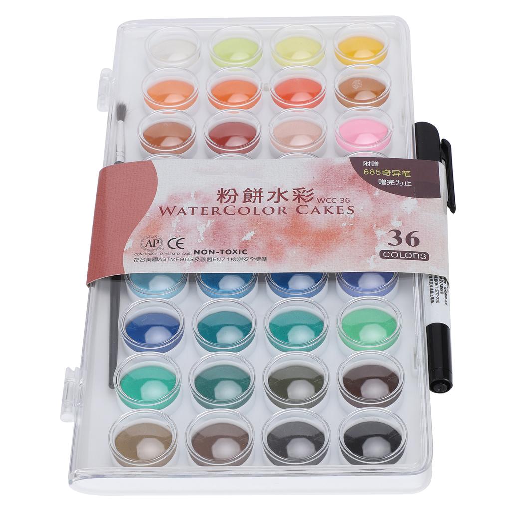 Set Vopsele Acuarelă 36 Culori Portabil Pigment Acuarelă Desen Artă Consumabile Vopsea