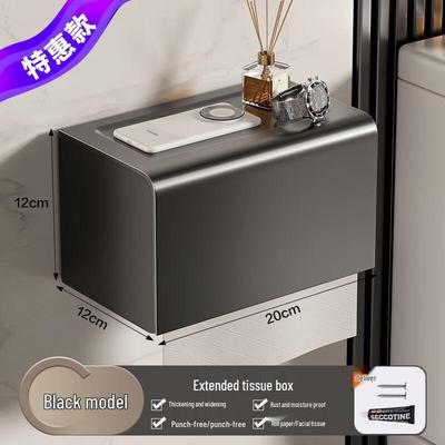 Wandmontierte metallische Taschentuchbox ohne Bohren