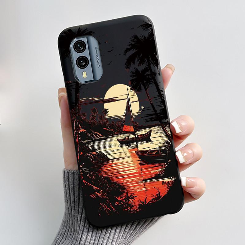 Bumper Rezistent la Șocuri Husa Moale Pentru Nokia X30 5G Drăguț Model Nou Design Carcasă Pentru Nokia XR21 Cu Culoare Jelly Negru Viral Husa