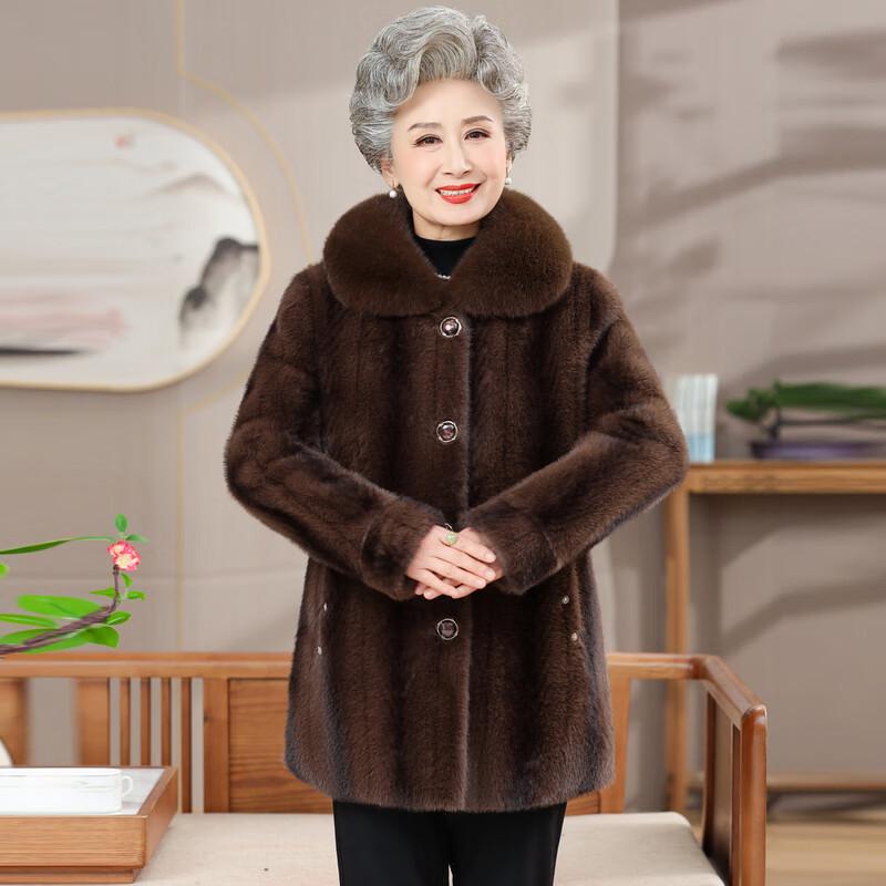 Yalook Women's Elegant Thickened Winter Fur Collar Coat