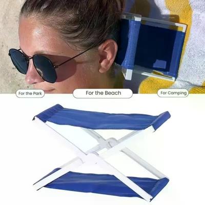 Supporto Collo Ergonomico Cuscino da Spiaggia Pieghevole Asciugatura Rapida Sdraietta da Spiaggia da Viaggio Poggiatesta Picnic