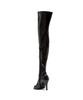 Bottes Hautes Ouvertes à Talons SsimeEZ (Vernis noir)