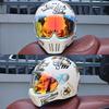 Unisex Vintage Full Face Motorcycle Helmet All Season DOT Certified ABS Material Anti-Scratch Daily Commute Street Bike Helmet