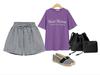 Høy midje A-linje vide ben dameshorts - Koreansk stil, Pluss størrelse, Sommer avslappet slim bukser