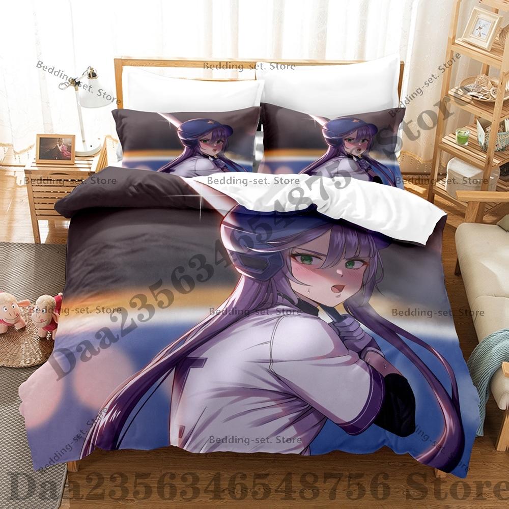 Game Genshin Impact Mona Bedding Set Kawaii Three Piece Set Bed Set Adult Bedroom Duvetcover Sets Anime Bed Sheet Set