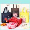 Childrens Cartoon Canvas Lunch Bag With Design For School Lunches And Picnics
