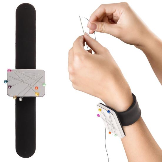 Silicone Magnetic Needle Wristband Multi-purpose Sewing Pin Pincushion Hair Clip Accessories