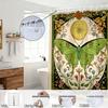 1Pc Butterfly Flower Printed Waterproof Shower Curtain Multi Size Partition Privacy Hanging Curtain Fashion Bathroom Decoration