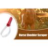 Stainless Steel Horse Sweat Scraper Itching Relief Grooming Shedding Tool with Teeth