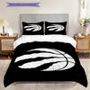 Emblema Pallacanestro Raptors Set da tre pezzi(1 * copripiumino + 2 * federa, senza nucleo)Set biancheria da letto Copripiumino e federa Morbido e confortevole