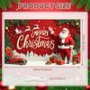 Photo Prop Cozy Design Santa Claus Banner Festive Decor Colorful Lights Christmas Banner For Home Decoration Event Decor Indoor