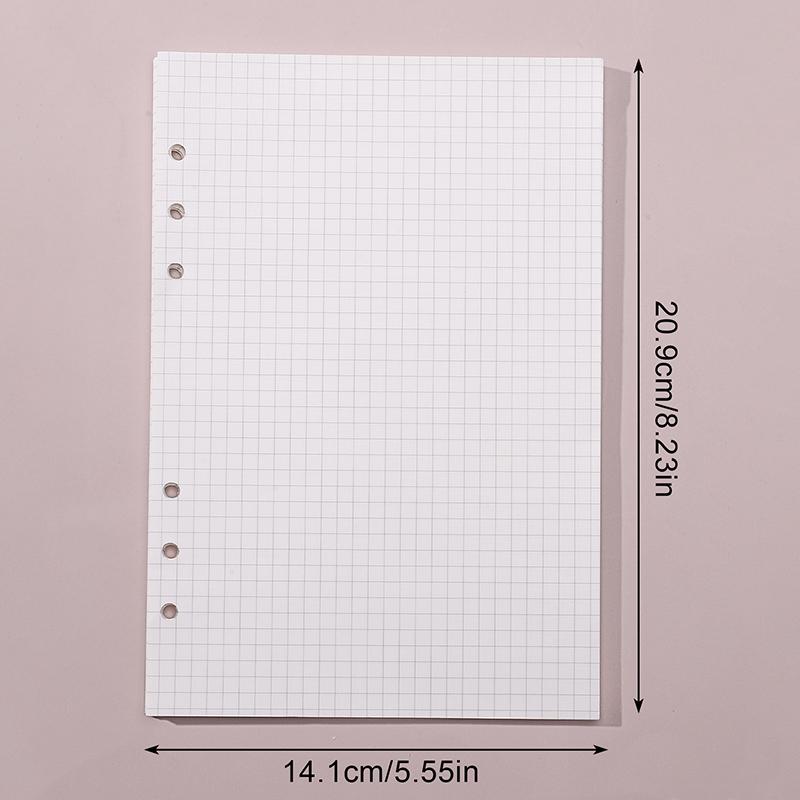 A5 Loose-Leaf Notebook Refill 45Sheet Spiral Binder Paper Index Inside Page Dot Grid Blank Stationery