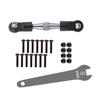 RC Car Aluminum Buckle Arc Chain Upgrade Part for 1/10 Slash 2WD/Stampede 2WD/Rustler 2WD/Bandit 2WD Adjustable Steering Rod